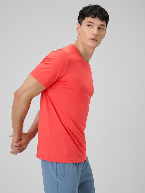 Męska koszulka treningowa 4F 4FWSS26TFTSM1785 - czerwona