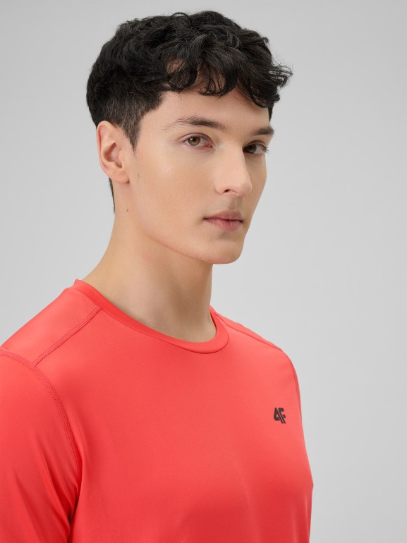 Męska koszulka treningowa 4F 4FWSS26TFTSM1785 - czerwona