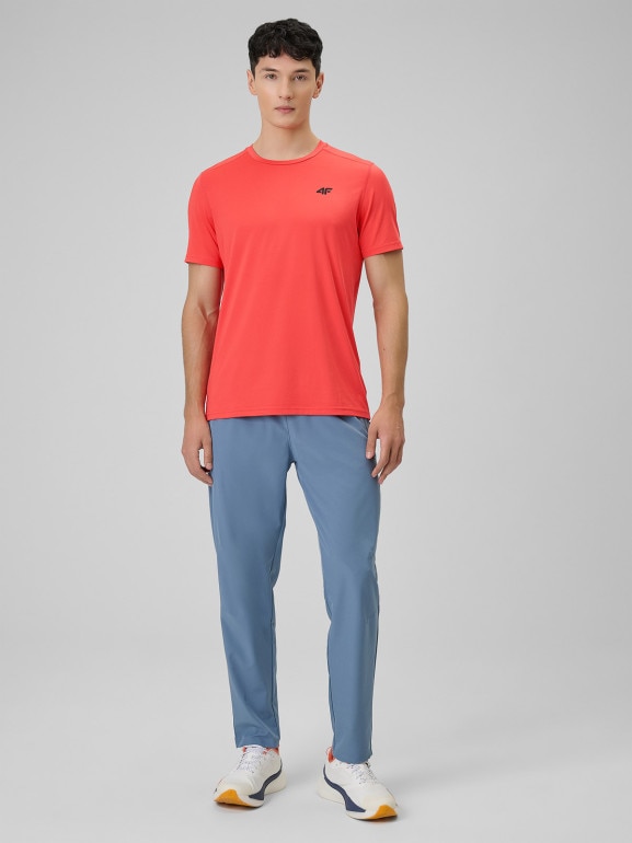 Męska koszulka treningowa 4F 4FWSS26TFTSM1785 - czerwona