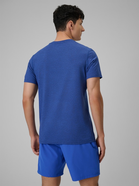 Męska koszulka treningowa 4F 4FWSS26TFTSM1786 - niebieska