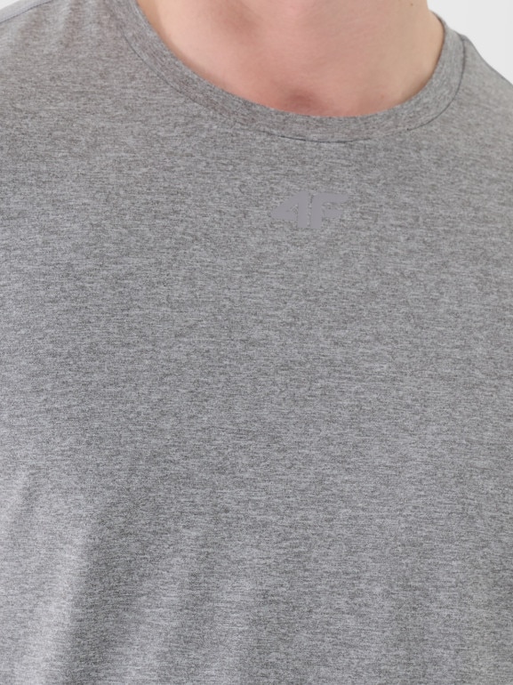 Męska koszulka treningowa 4F 4FWSS26TFTSM1786 - szara