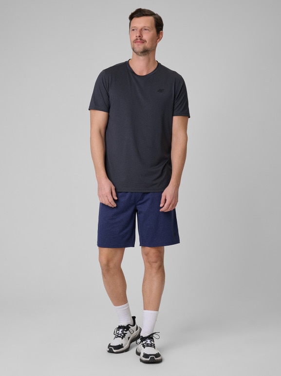 Męska koszulka treningowa 4F 4FWSS26TFTSM2140 - szara