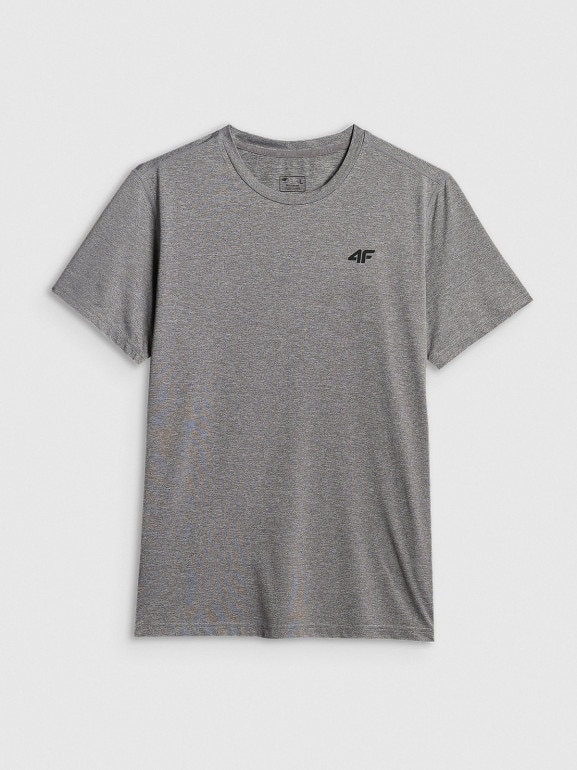 Męska koszulka treningowa 4F 4FWSS26TFTSM2140 - szara