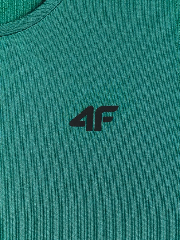 Męska koszulka treningowa bez rękawów 4F 4FRSS26TFSLM1109 - zielona