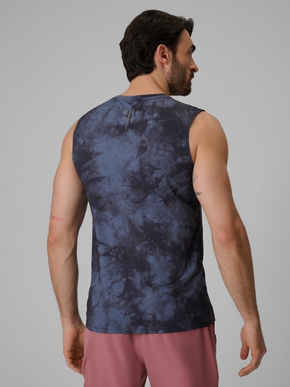 Męska koszulka treningowa z nadrukiem 4F 4FRSS26TFSLM1081 - czarna