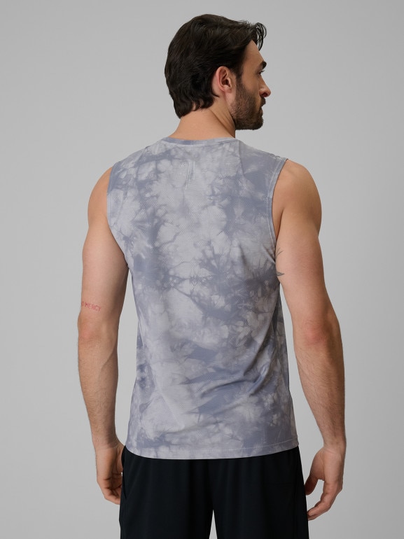 Męska koszulka treningowa z nadrukiem 4F 4FRSS26TFSLM1081 - szara