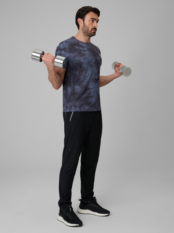 Męska koszulka treningowa z nadrukiem 4F 4FRSS26TFTSM2292 - czarna