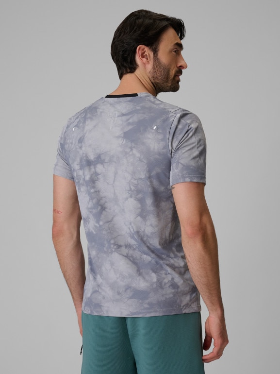 Męska koszulka treningowa z nadrukiem 4F 4FRSS26TFTSM2292 - szara