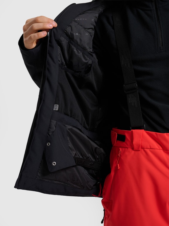 Męska kurtka narciarska 4F 4FRAW25TTJAM1078 - czarna