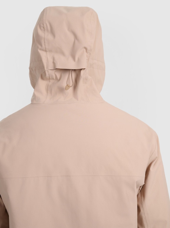 Męska kurtka narciarska 4F 4FWAW25TTJAM0787 - beżowa