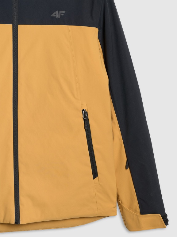 Męska kurtka narciarska 4F 4FWAW25TTJAM0787 - pomarańczowa