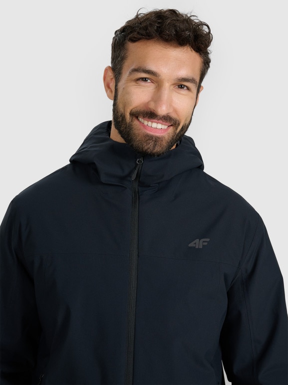Męska kurtka narciarska 4F 4FWAW25TTJAM0787 - czarna