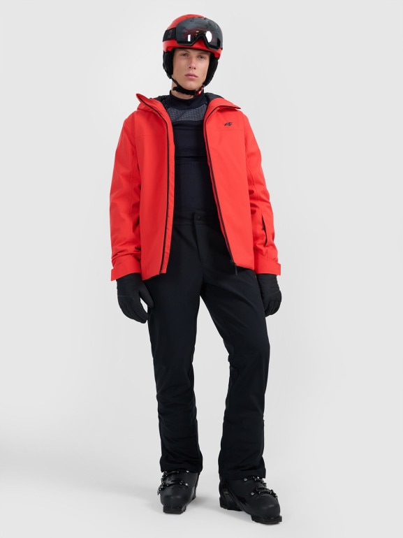 Męska kurtka narciarska 4F 4FWAW25TTJAM0787 - czerwona