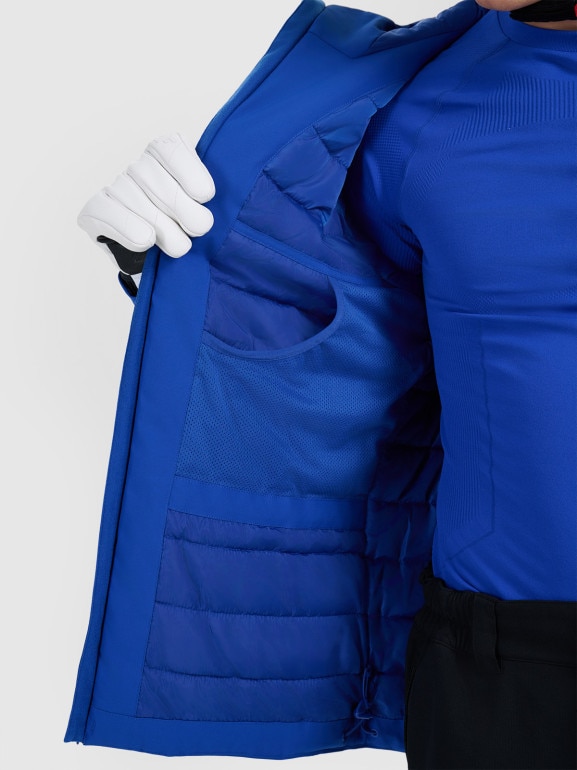 Męska kurtka narciarska 4F 4FWAW25TTJAM0787 - niebieska