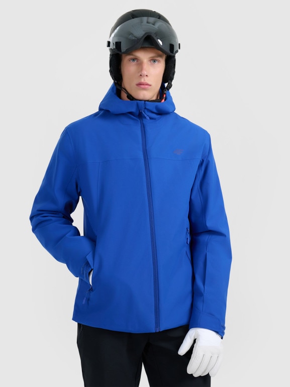 Męska kurtka narciarska 4F 4FWAW25TTJAM0787 - niebieska