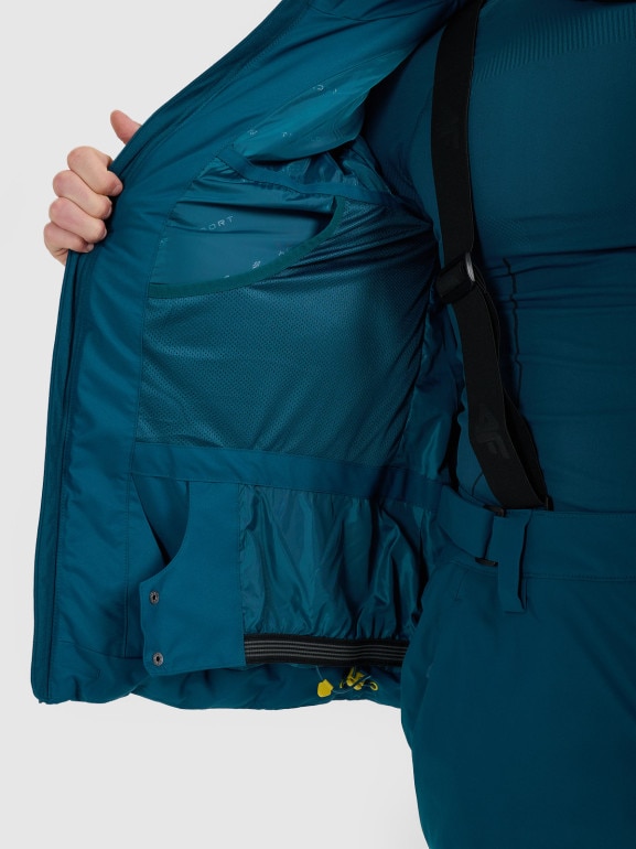 Męska kurtka narciarska 4F 4FWAW25TTJAM0788 - niebieska