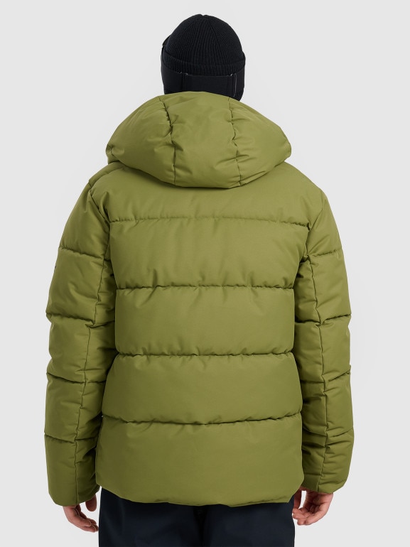 Męska kurtka narciarska 4F 4FWAW25TTJAM0788 - oliwkowa