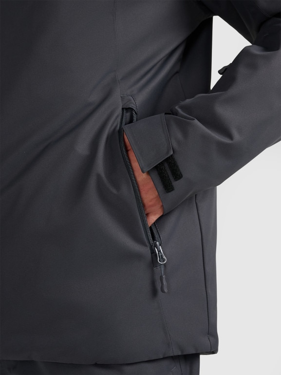 Męska kurtka narciarska 4F 4FWAW25TTJAM0951 - szara