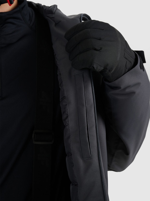 Męska kurtka narciarska 4F 4FWAW25TTJAM0951 - szara