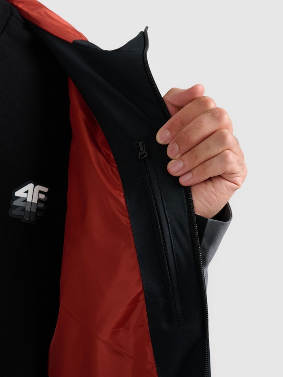 Męska kurtka przejściowa 4F 4FRAW25TTJAM0963 - szara