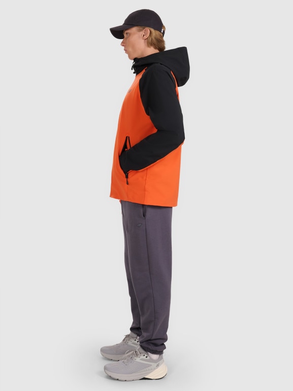Męska kurtka przejściowa 4F 4FRAW25TTJAM0963 - pomarańczowa