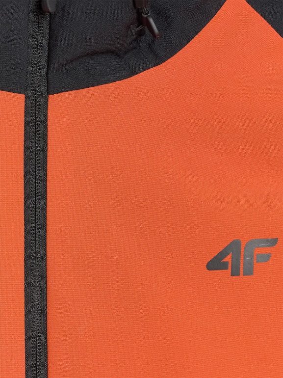 Męska kurtka przejściowa 4F 4FRAW25TTJAM0963 - pomarańczowa