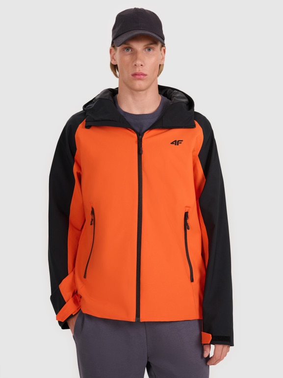 Męska kurtka przejściowa 4F 4FRAW25TTJAM0963 - pomarańczowa
