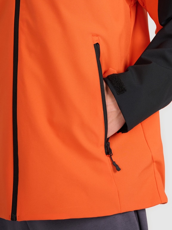 Męska kurtka przejściowa 4F 4FRAW25TTJAM0963 - pomarańczowa