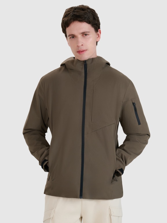 Męska kurtka przejściowa 4F 4FWSS25TTJAM704 - brązowa