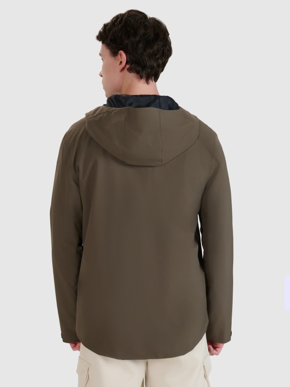 Męska kurtka przejściowa 4F 4FWSS25TTJAM704 - brązowa