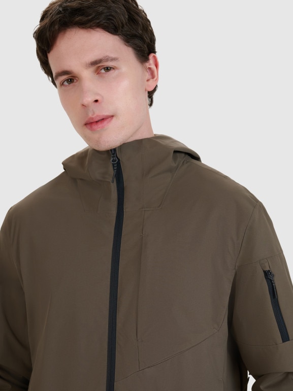 Męska kurtka przejściowa 4F 4FWSS25TTJAM704 - brązowa