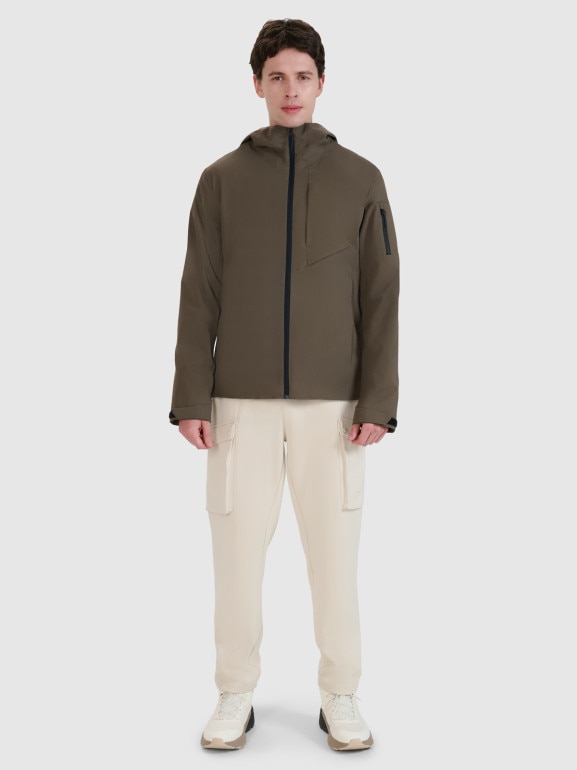 Męska kurtka przejściowa 4F 4FWSS25TTJAM704 - brązowa