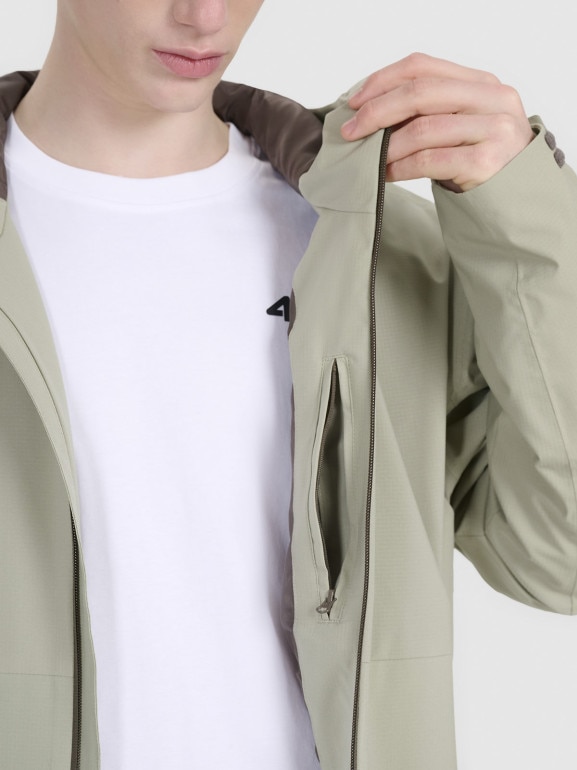 Męska kurtka przejściowa 4F 4FWSS25TTJAM704 - oliwkowa