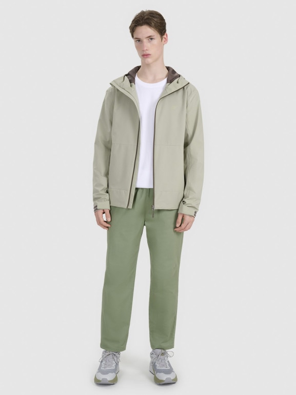 Męska kurtka przejściowa 4F 4FWSS25TTJAM704 - oliwkowa