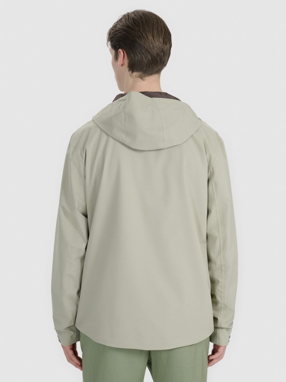 Męska kurtka przejściowa 4F 4FWSS25TTJAM704 - oliwkowa