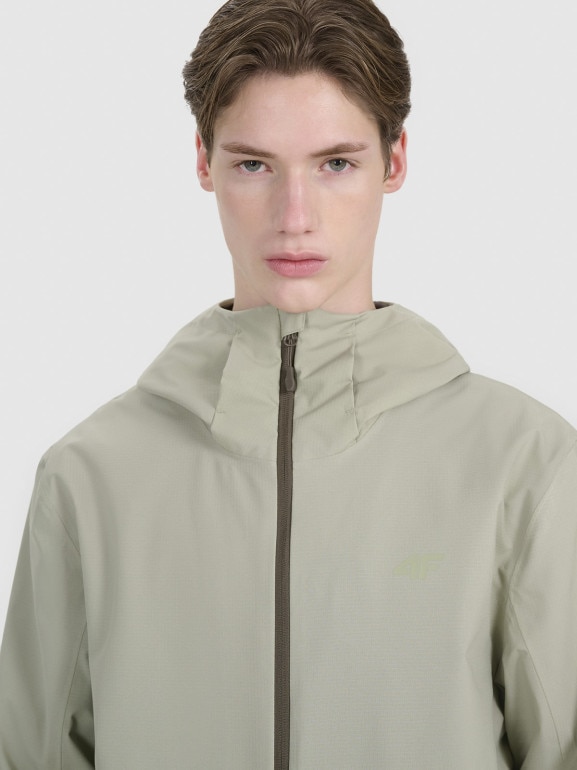 Męska kurtka przejściowa 4F 4FWSS25TTJAM704 - oliwkowa