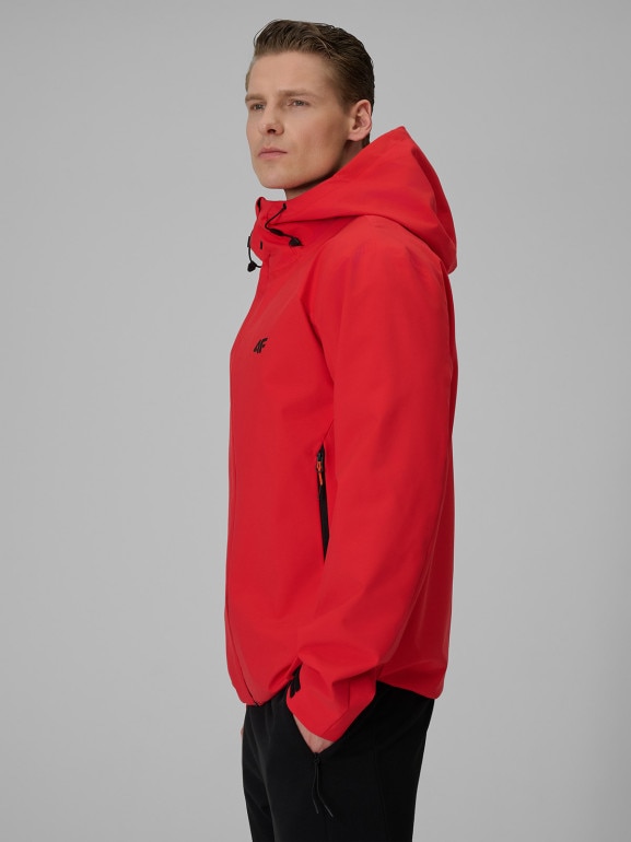Męska kurtka przejściowa 4F 4FWSS26TTJAM1120 - czerwona