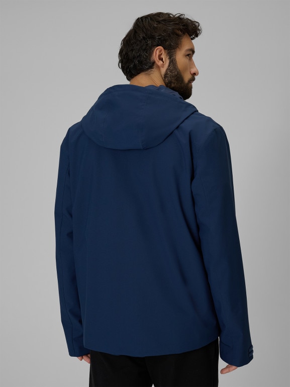 Męska kurtka przejściowa 4F 4FWSS26TTJAM1120 - granatowa