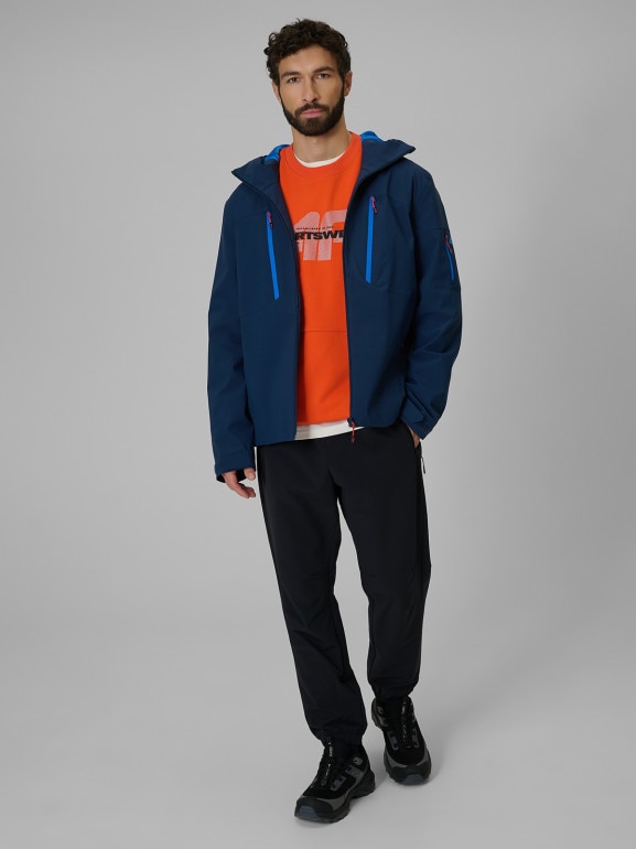 Męska kurtka przejściowa 4F 4FWSS26TTJAM1122 - granatowa