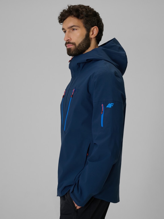 Męska kurtka przejściowa 4F 4FWSS26TTJAM1122 - granatowa