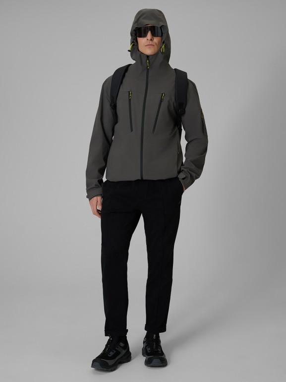 Męska kurtka przejściowa 4F 4FWSS26TTJAM1122 - szara