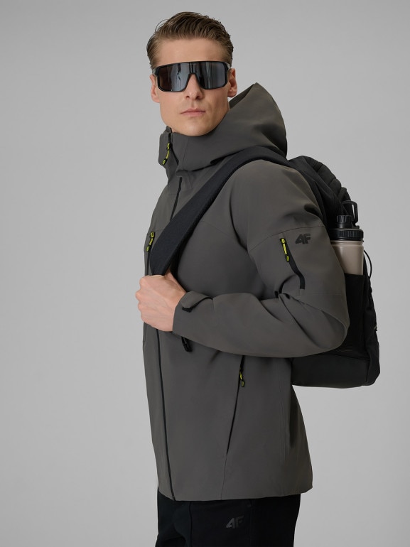 Męska kurtka przejściowa 4F 4FWSS26TTJAM1122 - szara