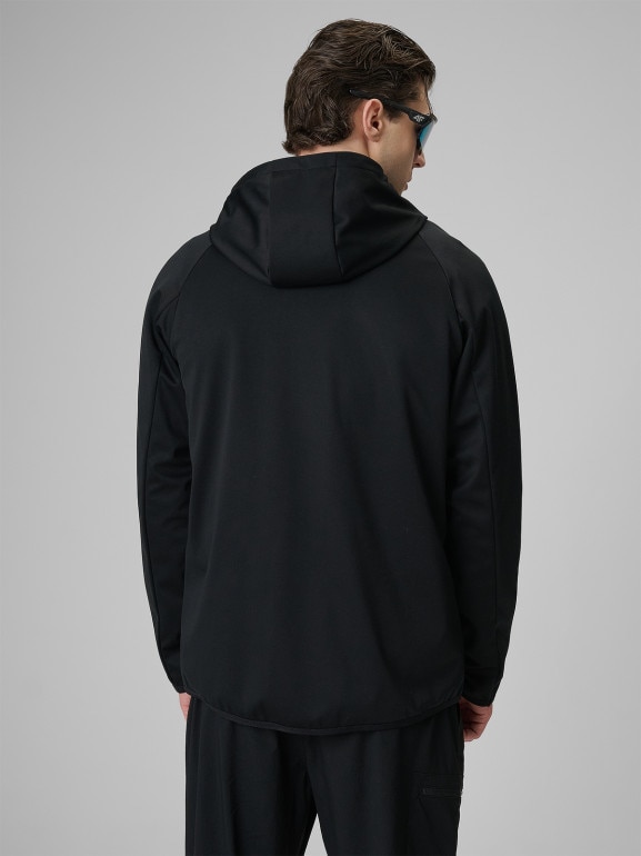 Męska kurtka przejściowa softshell 4F 4FRSS26TSOFM625 - czarna