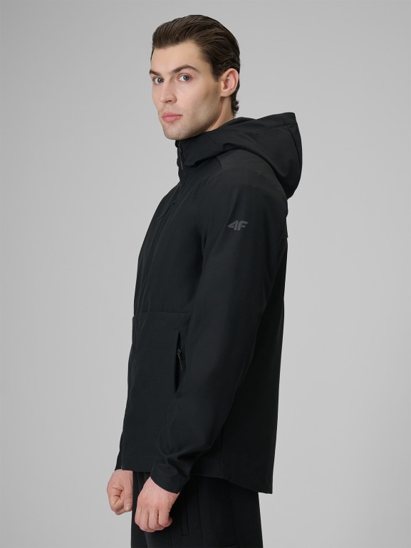 Męska kurtka przejściowa softshell 4F 4FRSS26TSOFM664 - czarna