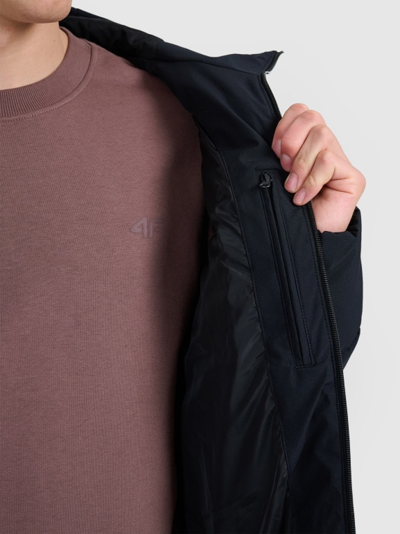 Męska kurtka puchowa 4F 4FRAW25TDJAM0794 - czarna