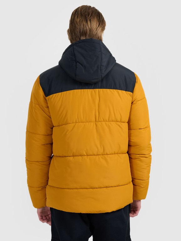 Męska kurtka puchowa 4F 4FRAW25TDJAM0795 - żółta