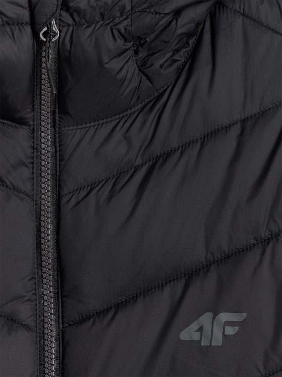 Męska kurtka puchowa pikowana 4F 4FRSS26TDJAM0953 - czarna