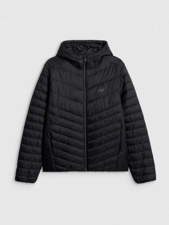 Męska kurtka puchowa pikowana 4F 4FRSS26TDJAM0953 - czarna