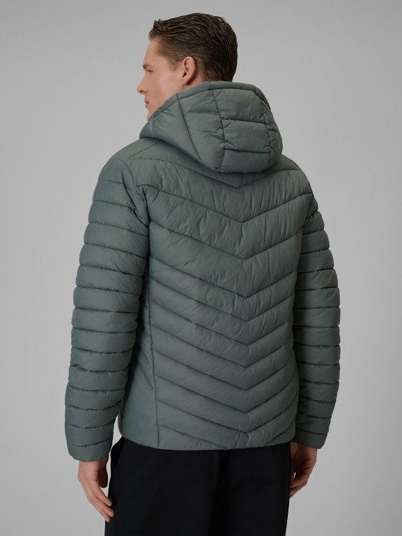 Męska kurtka puchowa pikowana 4F 4FRSS26TDJAM0953 - zielona