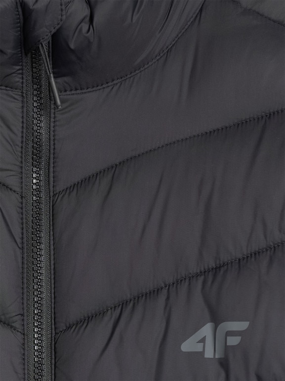 Męska kurtka puchowa pikowana 4F 4FRSS26TDJAM0954 - czarna